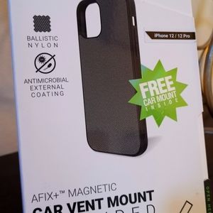 ⬇️ iPhone 12 PRO / 12 Evutec Ballistic Nylon Phone Case and Car Mount Gray